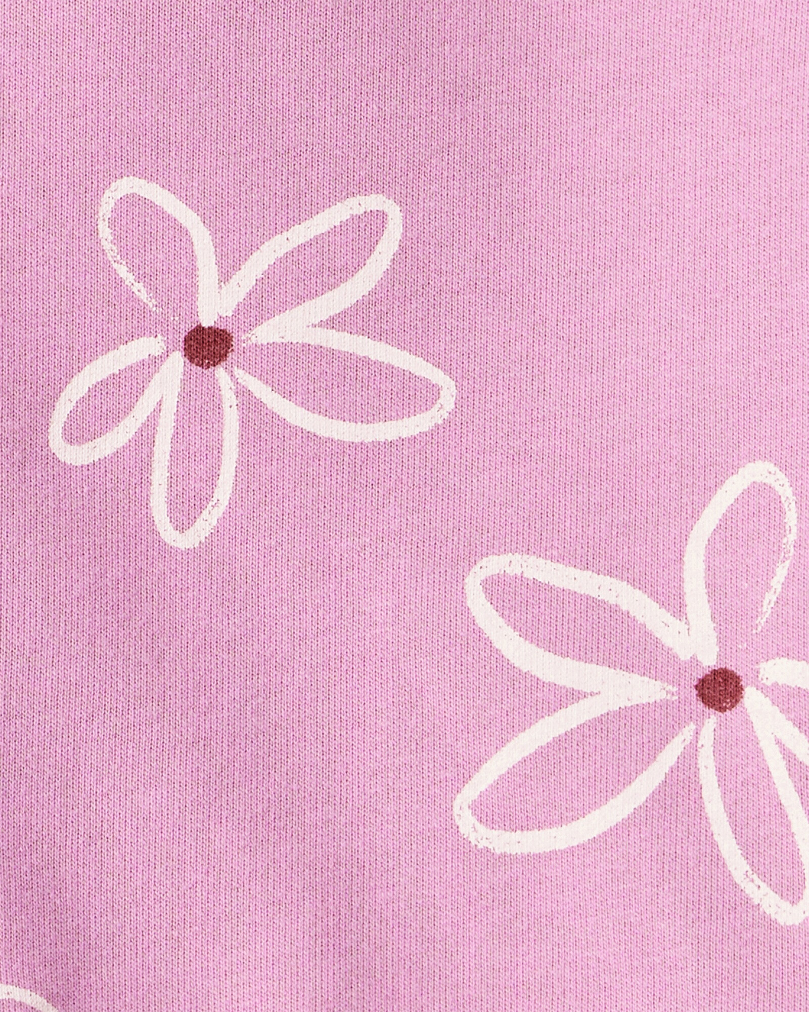Set dos piezas de algodón, pantalón y buzo, diseño floral Sin color