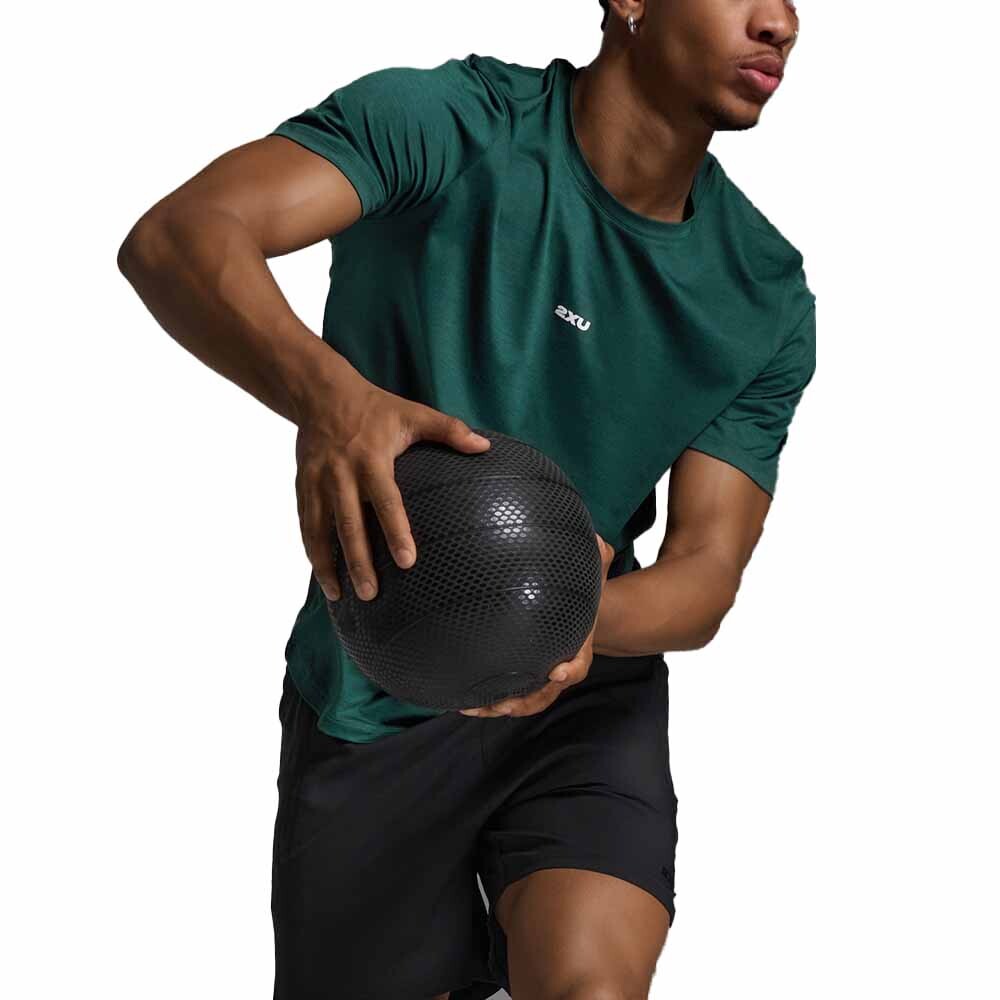 Polo Training Motion Soft Jersey Tee Hombre Dark Moss/white