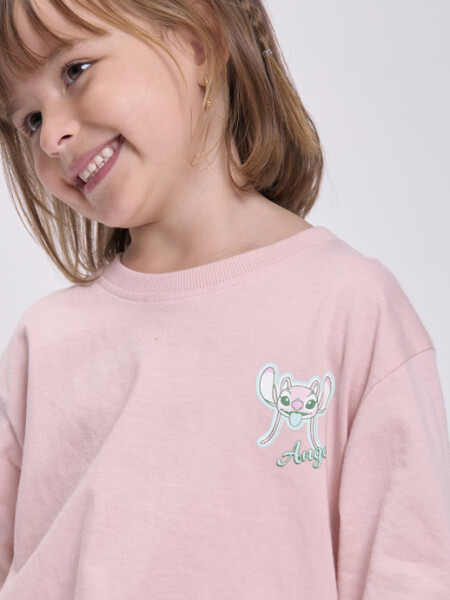 Remera estampa Rosa Pastel