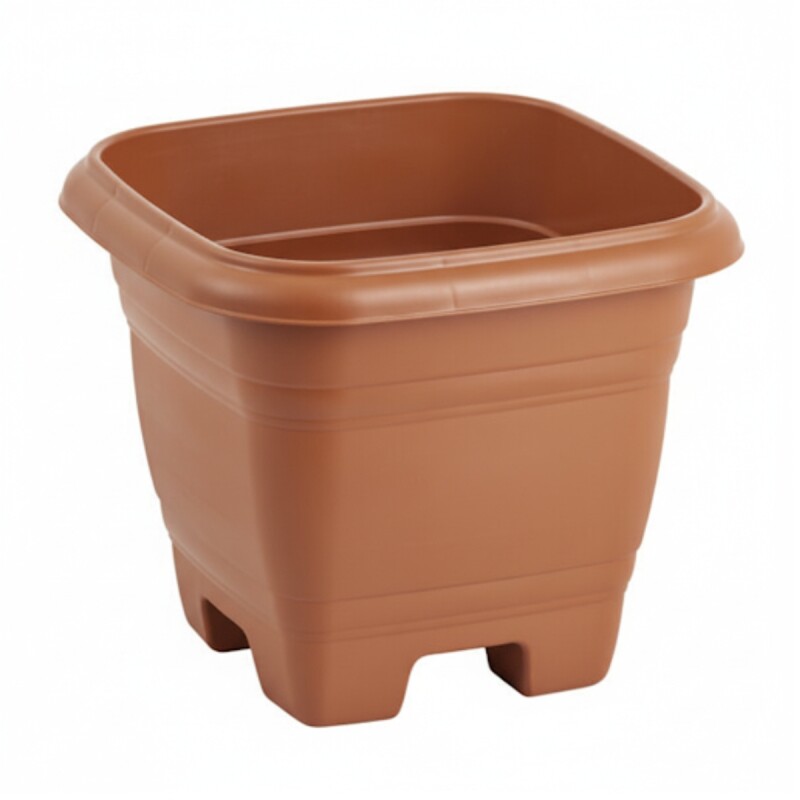 Set x3 maceta mediana cuadrada 4,3 lts TERRACOTA