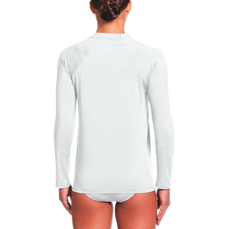 Remera Long Sleeve Hydroguard de Niña Blanco