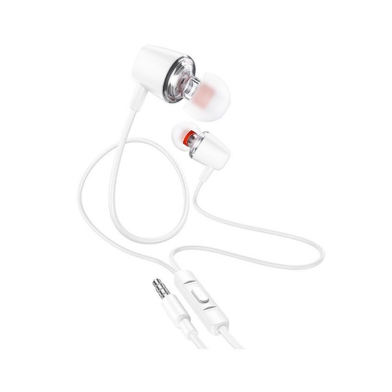 Auriculares Hoco M107 Discoverer Mic 3.5MM Blanco Auriculares Hoco M107 Discoverer Mic 3.5MM Blanco
