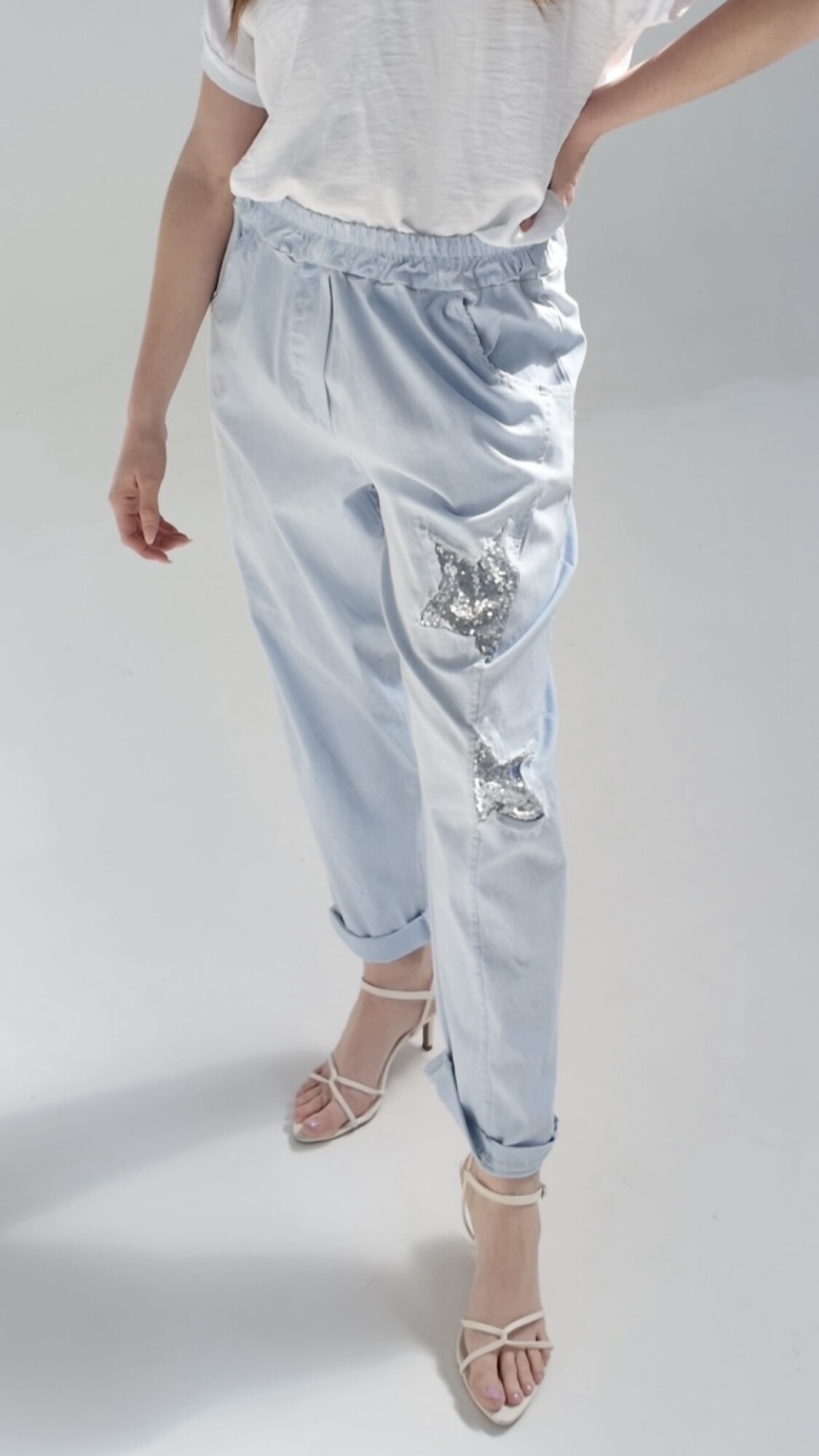 Pantalón Baggy Parma Celeste