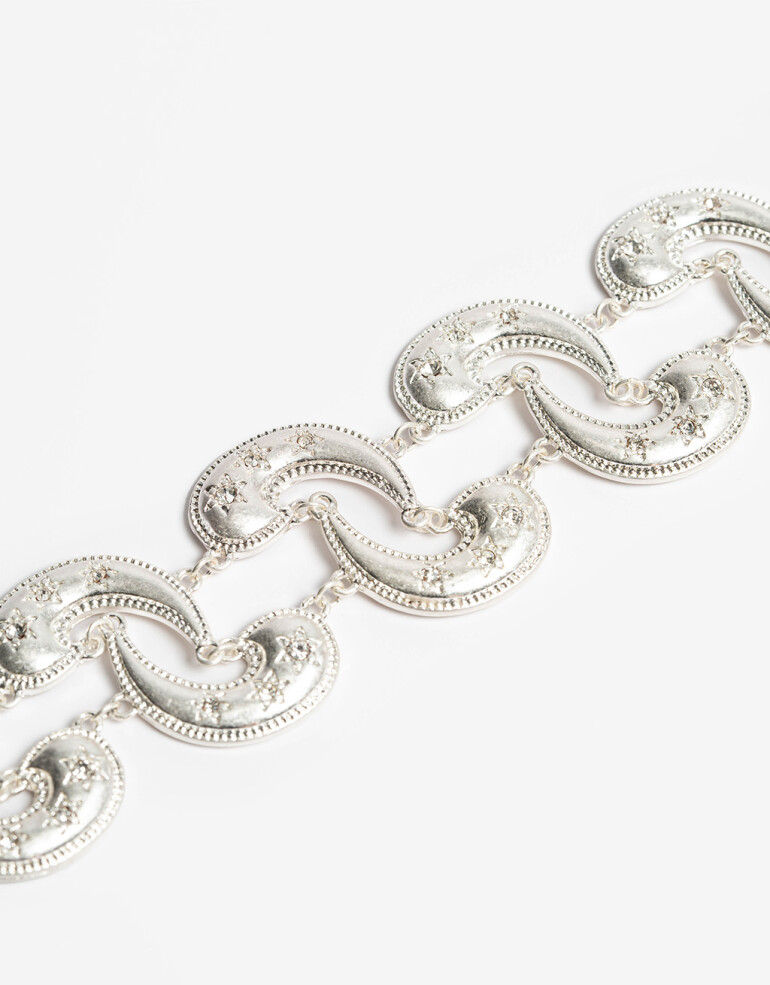 Chokers Metal Choker Western Metal - Plateado Antique Silver