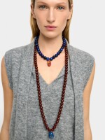Collar Corto De Cuentas Con Colgante multicolor