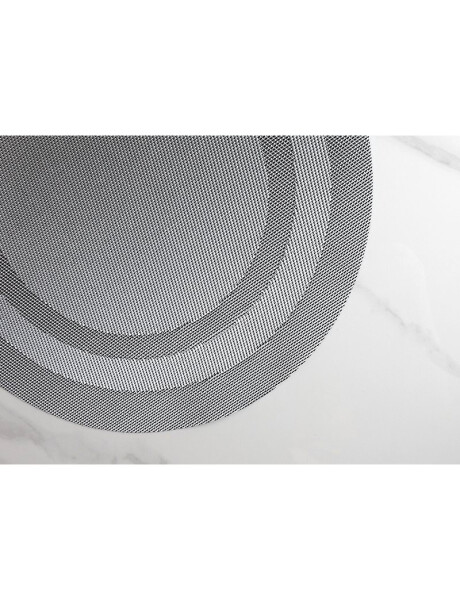 INDIVIDUAL PVC ANILLOS D38CM GRIS OSCURO INDIVIDUAL PVC ANILLOS D38CM GRIS OSCURO