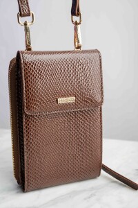 Porta Celular Combinado Marrón