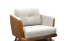 Sillon Poltrona 1 Cuerpo Triunfo Marron y beige