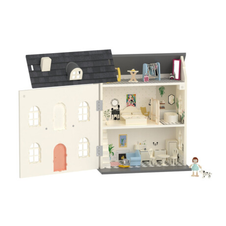 Casita para muñecas Classic World vintage en madera