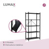 Estante Rack Plegable Lumax Metalico 5 Repisas Estante Rack Plegable Lumax Metalico 5 Repisas