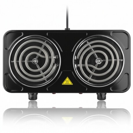 ANAFE ELÉCTRICO 2000W Anafe Electrico Doble 1000W x 2 Negro