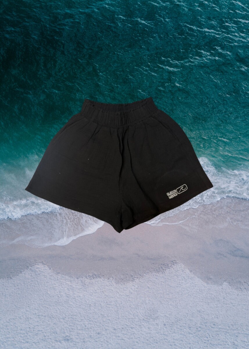 Short Mujer Muselina / Negro 