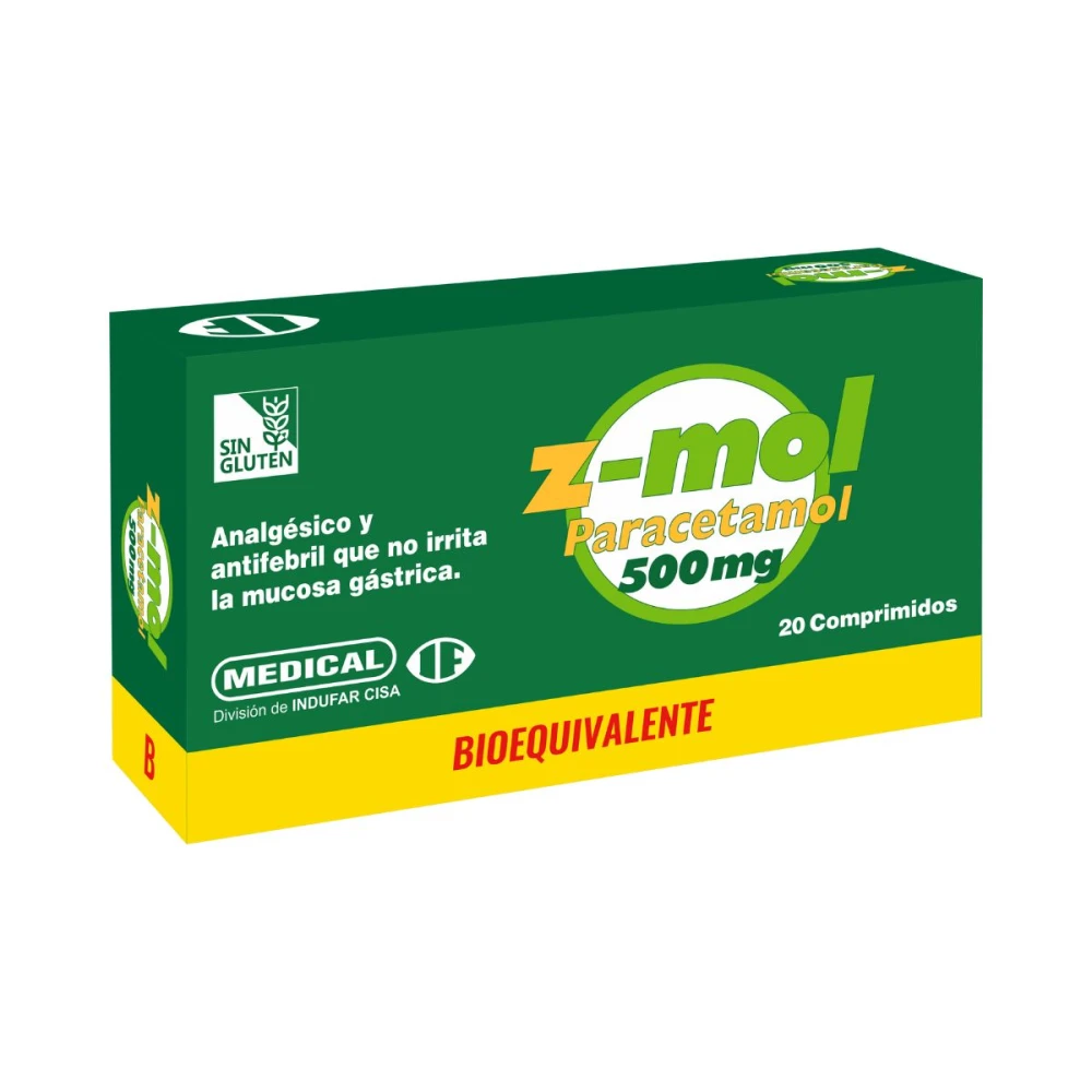 Z-MOL 500 MG. CJ X 20 COMPRIMIDOS