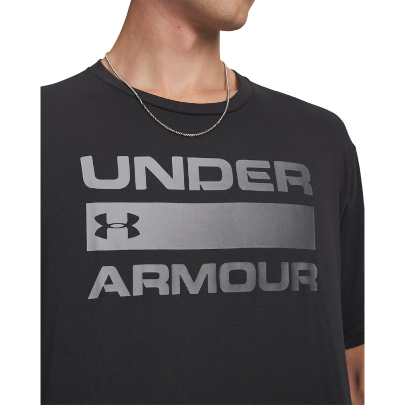 UA TEAM ISSUE WORDMARK SS-RED BLK-001