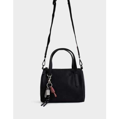 Cartera Bowling Con Charm Negro