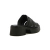 Country Sandalia Mujer Tres Tiras Anchas Negro