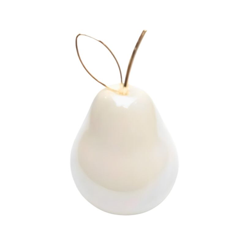 Pera decorativa 7.5CM BLANCO