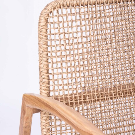 BUTACA MECEDORA MADERA NATURAL-BEIGE CURAZAO