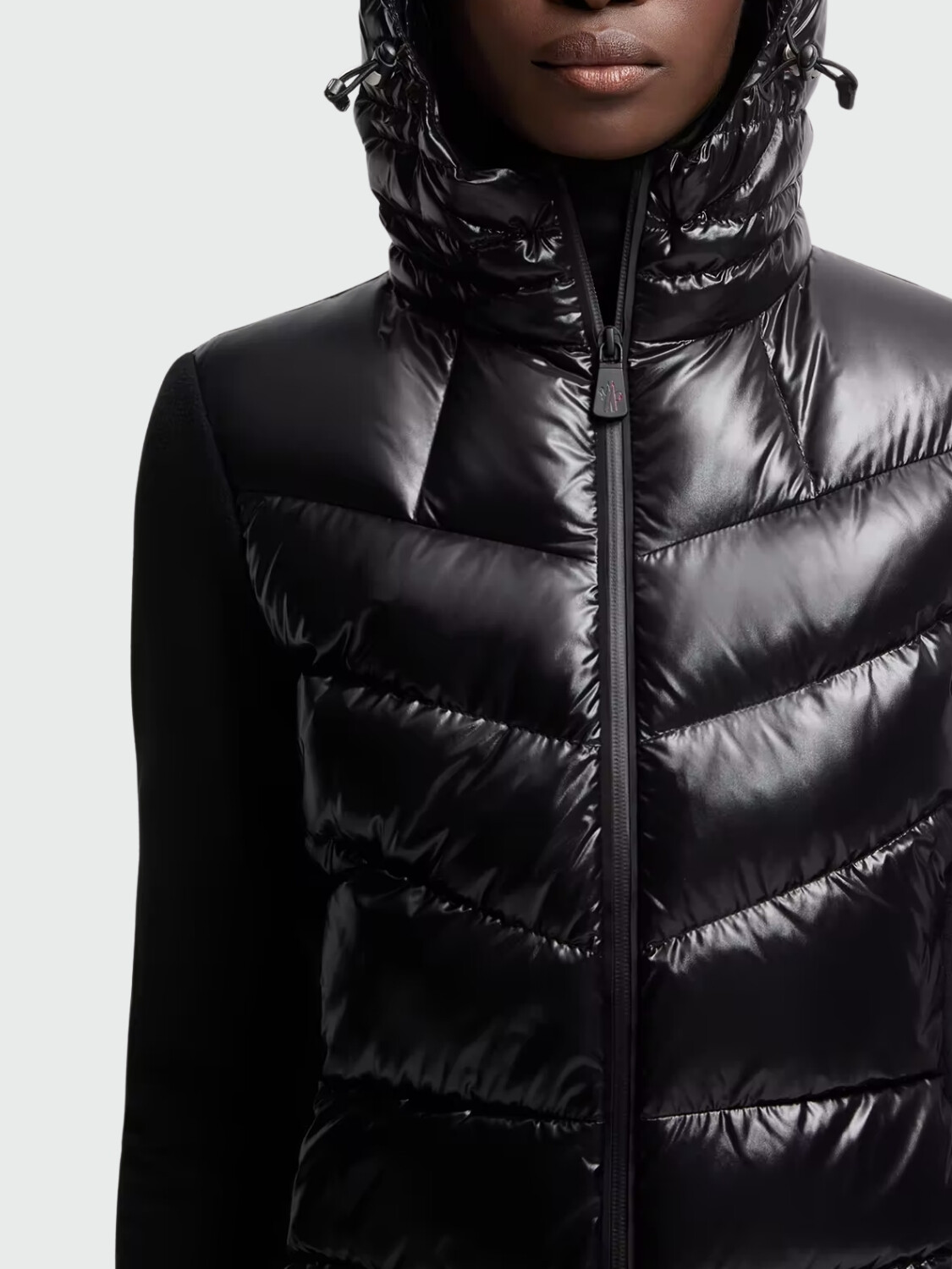 MONCLER - Cardigan Acolchado Maglia Negro