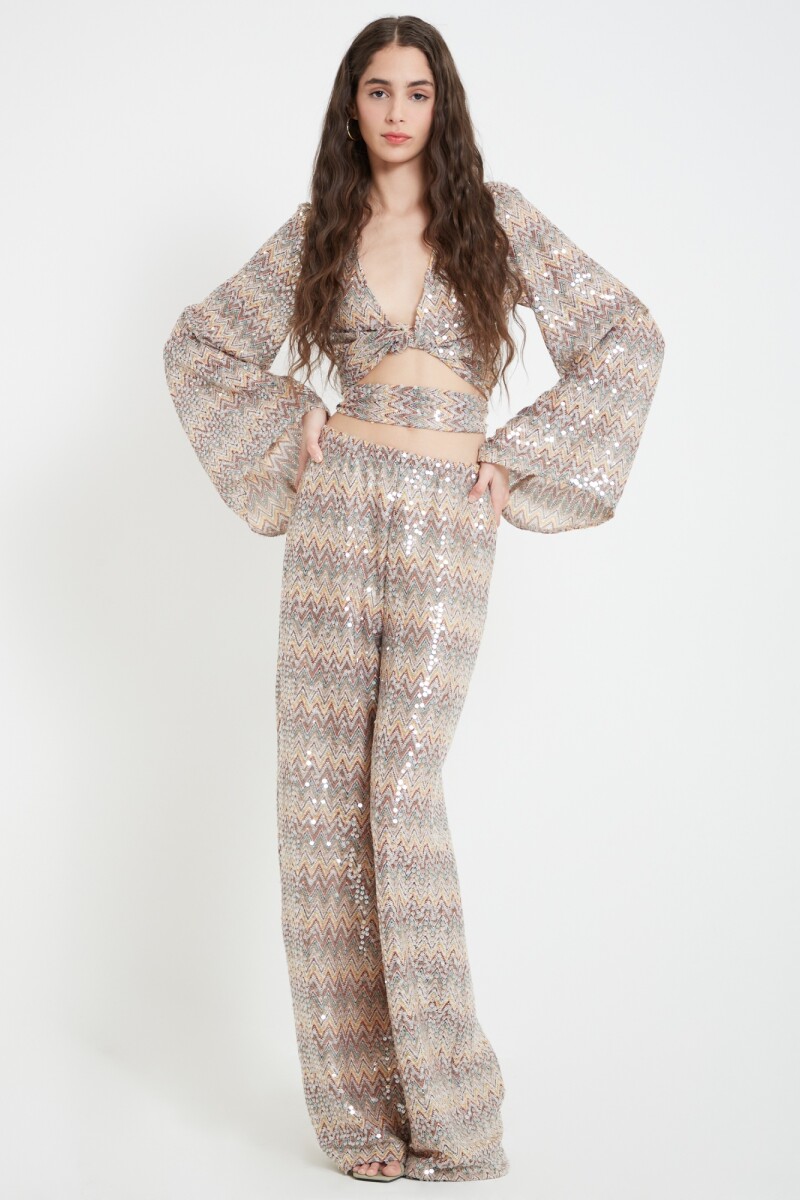 Blusa lentejuela Multicolor