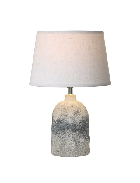 LAMPARA DE MESA CERAMICA D25x37CM CEMENTO GRIS LAMPARA DE MESA CERAMICA D25x37CM CEMENTO GRIS