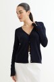 Cardigan básico AZUL MARINO