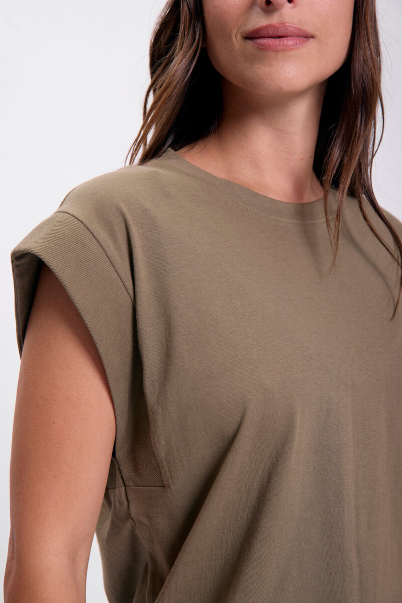 Remera sin mangas Verde