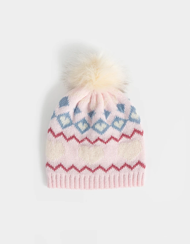 Gorros Infantiles Con pompones Gorro Infantil Tejido - Combinacion Multicolor