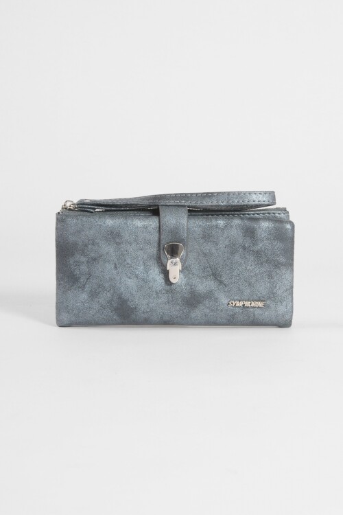 Billetera hook con strap azul