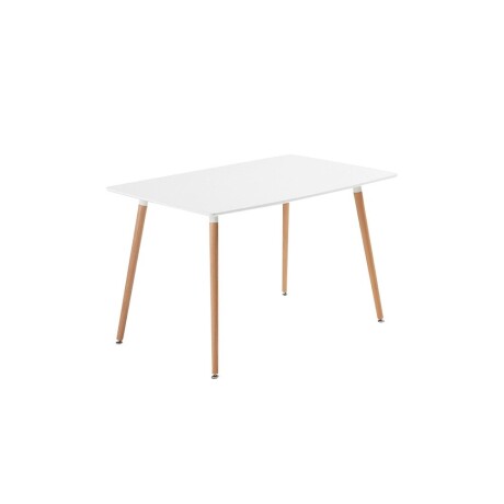 Mesa Eames Rectangular en Madera 120x80cm Blanco,Café