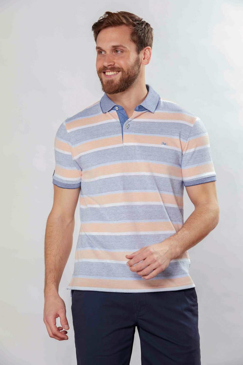 REMERA JERSEY RAYADA Melon