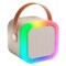 Parlante A Batería Bluetooth Con Luces Led De Colores Beige