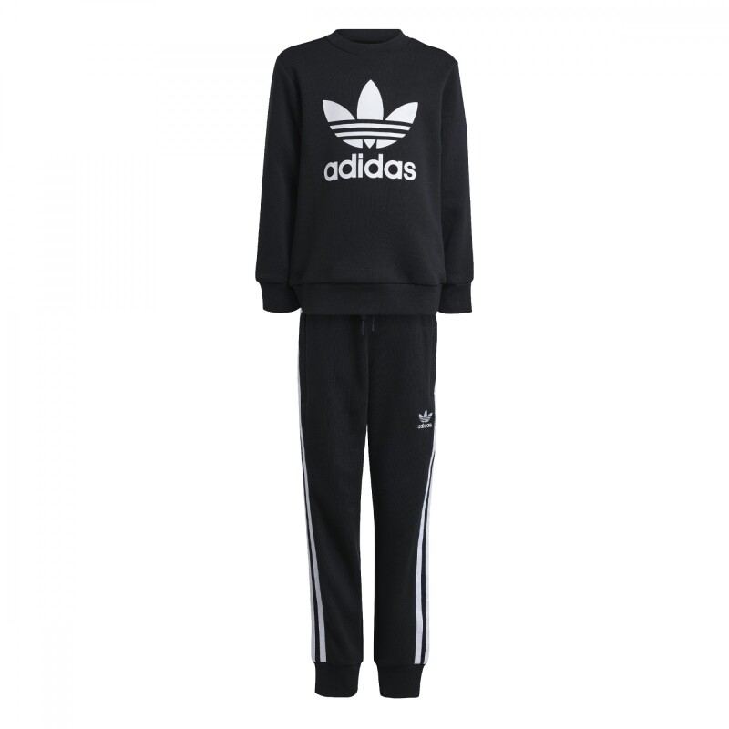 Conjunto Adicolor Media larga de Niños Negro