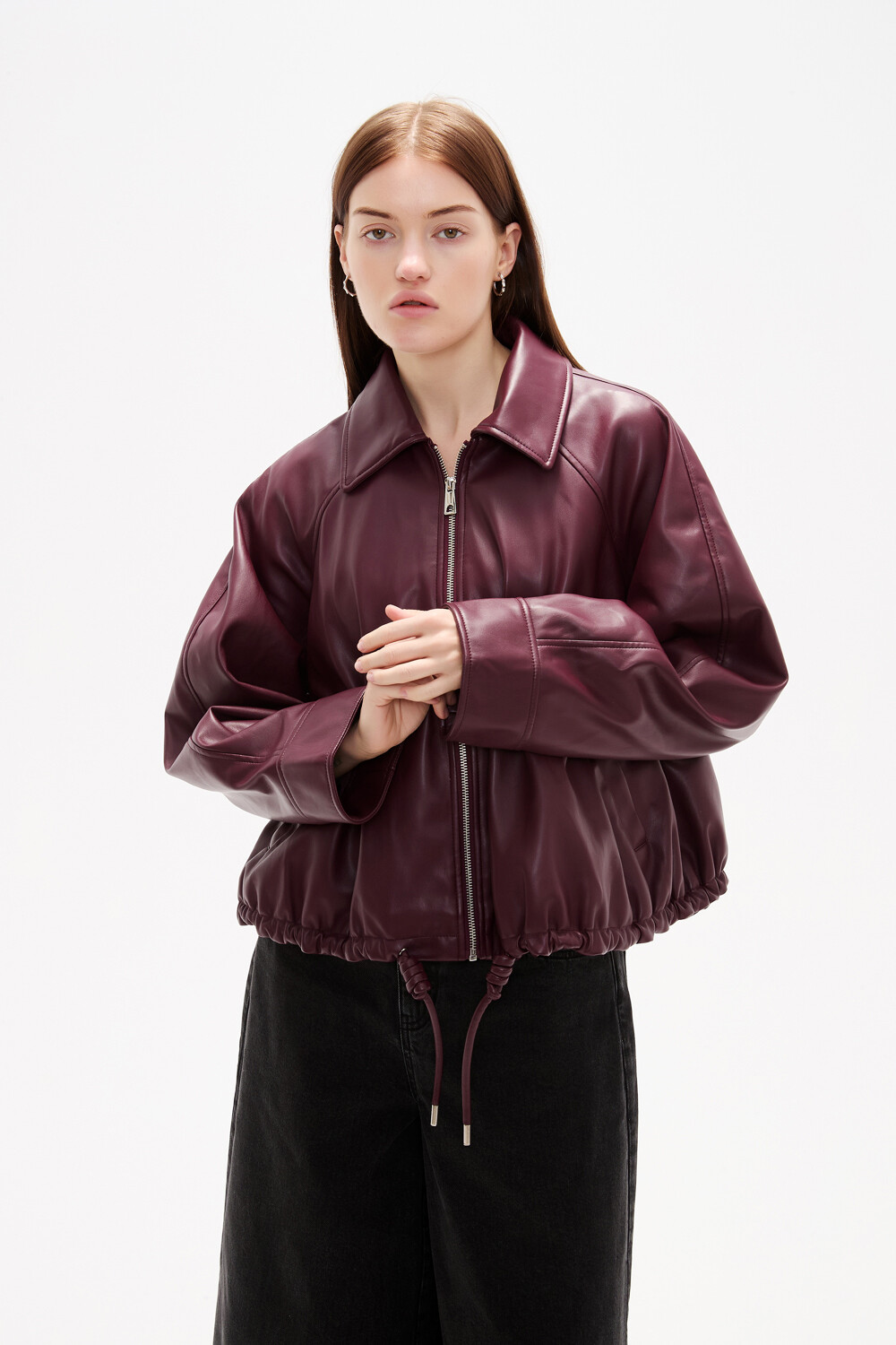 Campera Cardia Cereza Oscuro