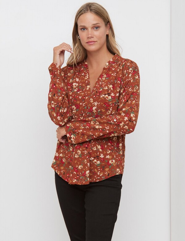Blusa Floral TOSTADO/MULTI