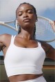 Bra Principal Longline Medium Impact Sports Mujer Classic White