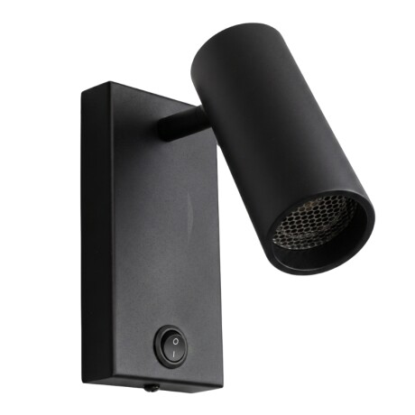 ARTEFACTO DE PARED LONG LETICIA ORIENTABLE Luminaria de Pared Long Leticia Negra