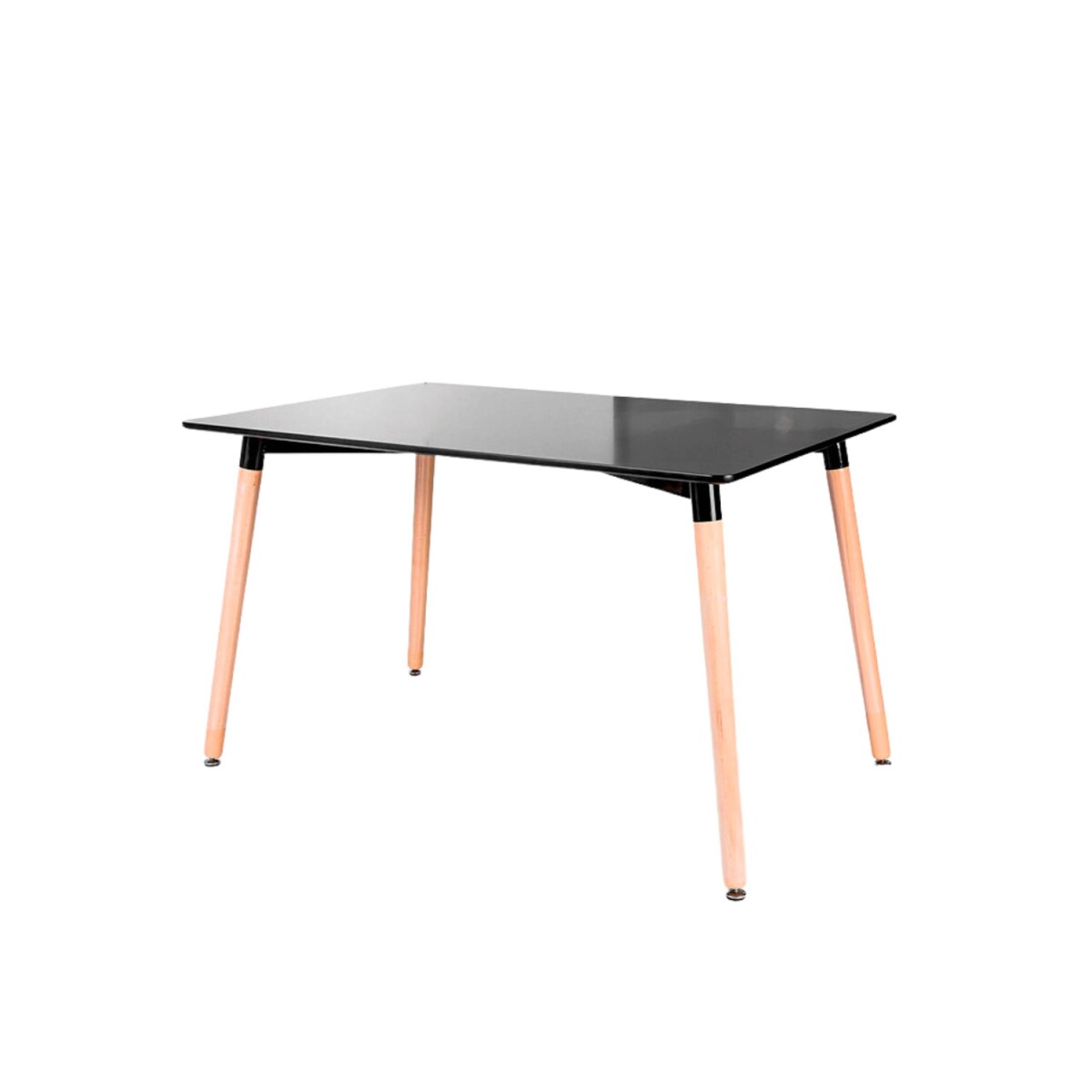 Mesa Eames Rectangular en Madera 120x80cm - Negro,Café 