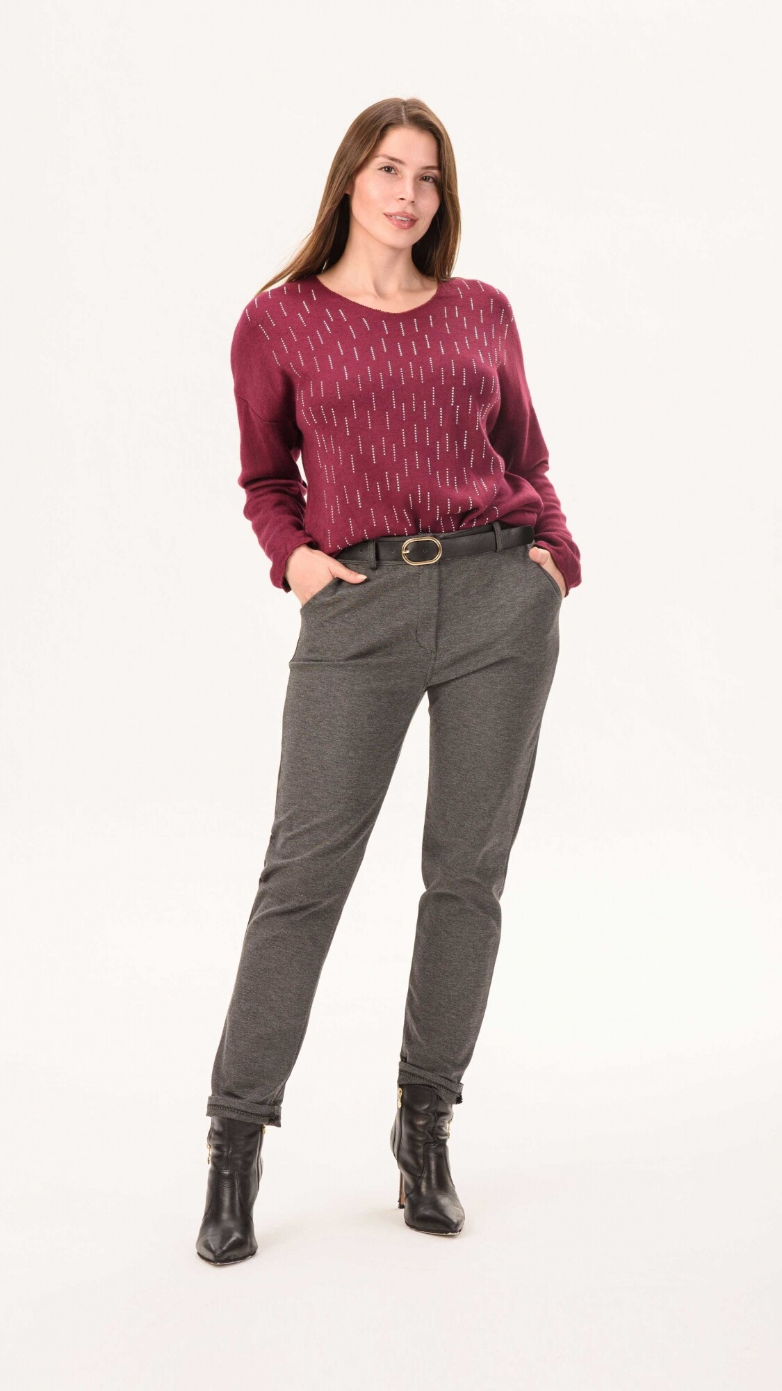 Sweater Praga Bordó