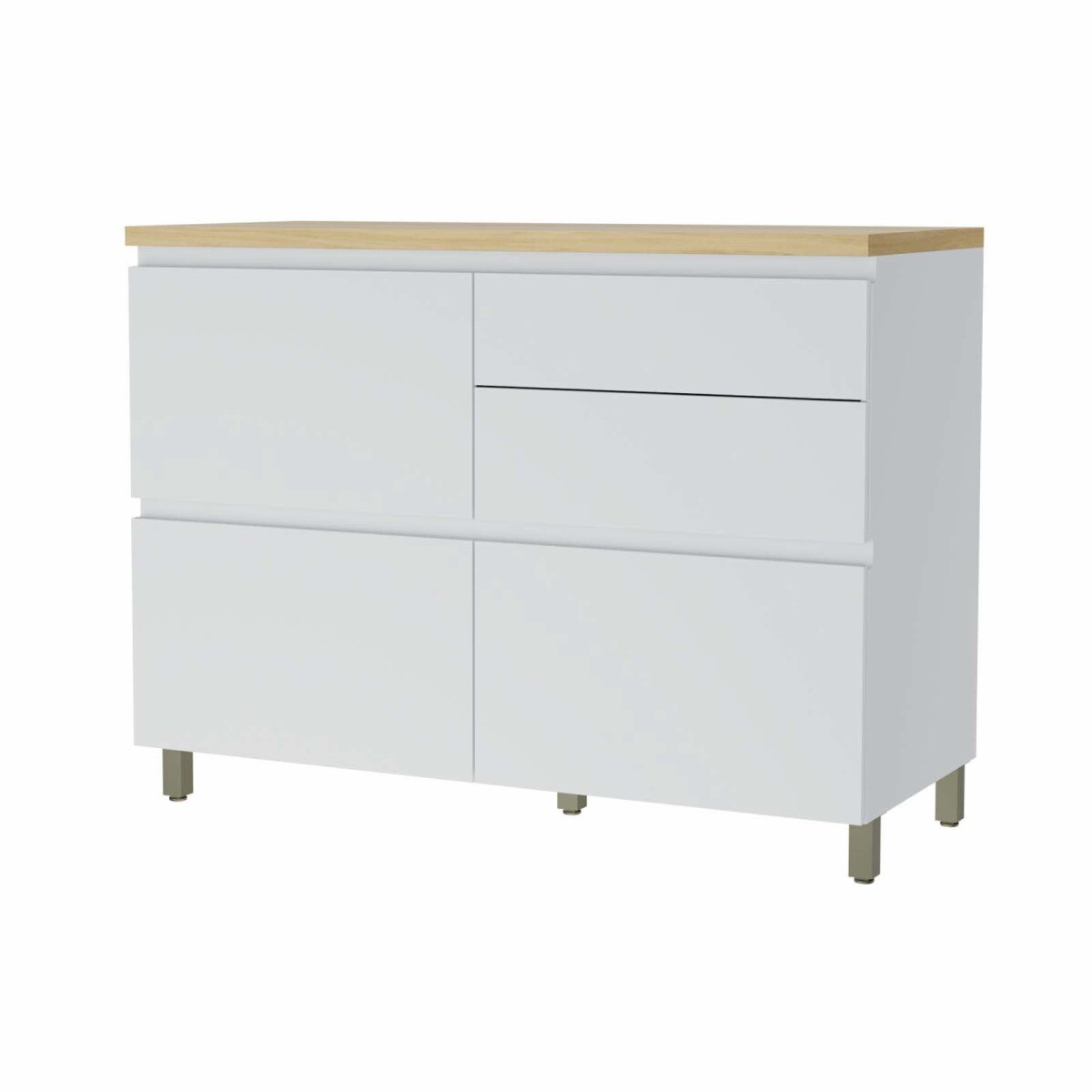 BAJO MESADA - 120 CM MDF BLANCO SUECIA 