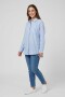 Camisa m/l rayada CELESTE