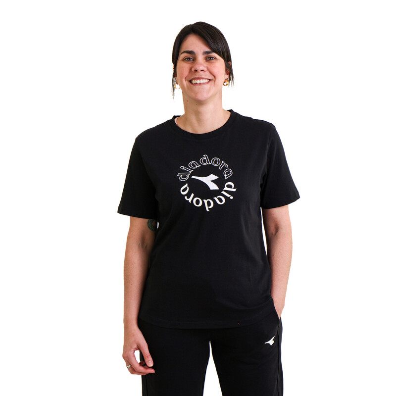 Diadora Remera Mujer L. T- Shirt Ss Ess. Sports I Negro