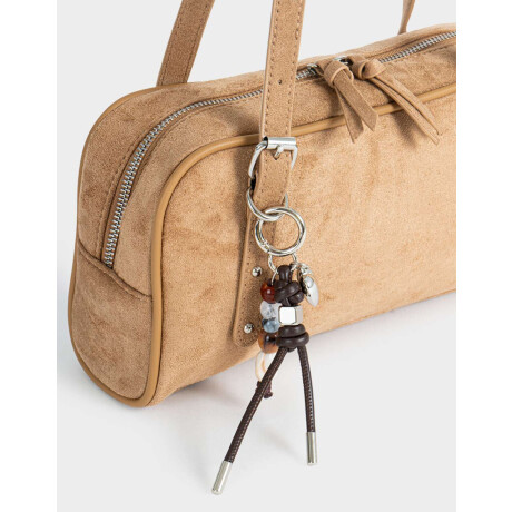 Cartera Bowling Suede Camel Marron Camel