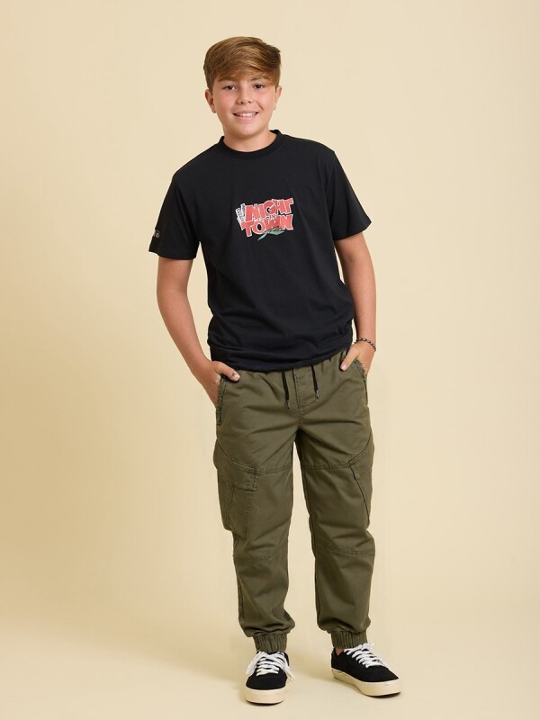 PANTALON PAOLO TEEN E24 RUSTY Verde Oscuro