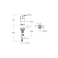 GRIFERÍA DE BIDET C/TRANSFERENCIA MODELO NEW FLY NEGRO MATE (SA572301NM) Grifería De Bidet C/transferencia Modelo New Fly Negro Mate (sa572301nm)