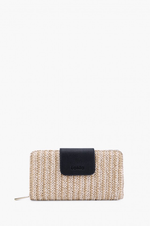 Billetera rafia negro