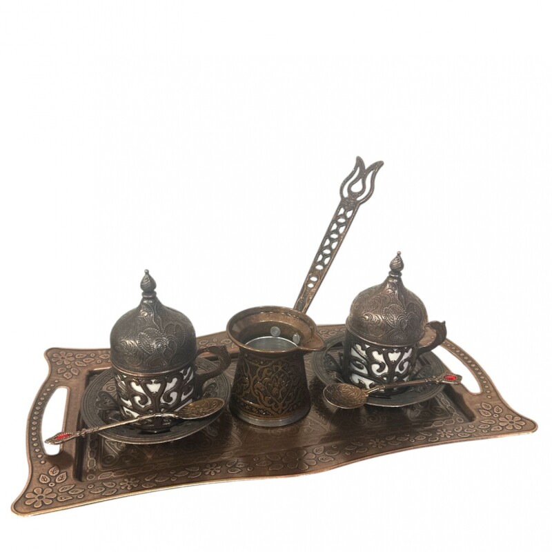 Set de café para dos personas COBRE