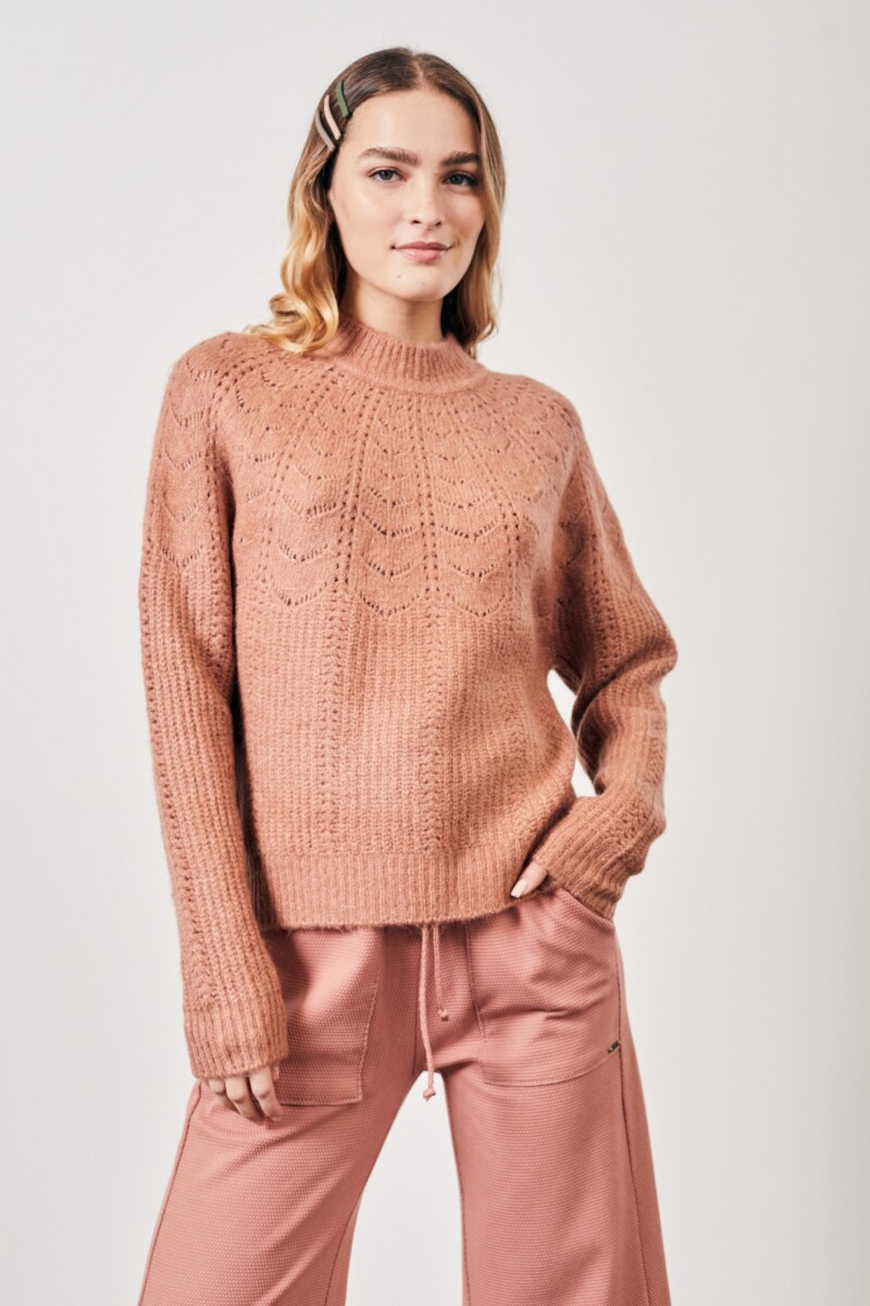 Sweater Calados - Rosa 