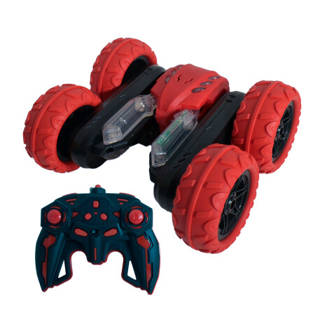 Set Juegos Control Remoto Auto Acrobático + Avión Combate Rojo