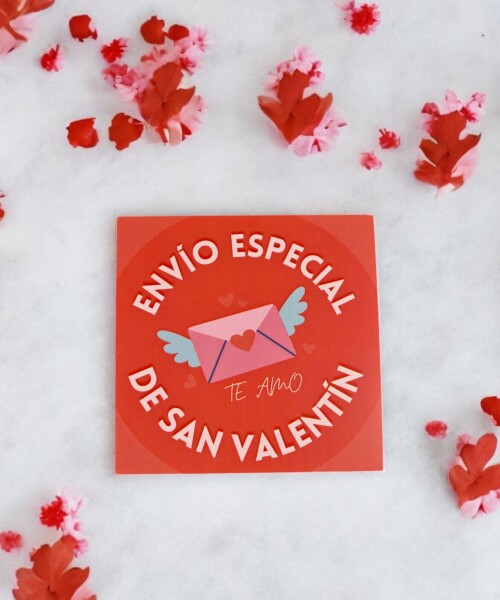 Tarjeta san valentin 10x10 DISEÑO 1